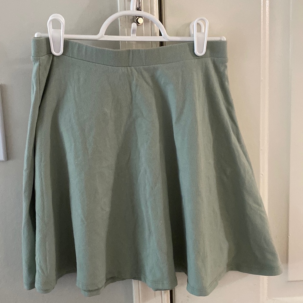 Green Forever 21 mini skirt